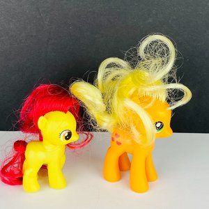 My Little Pony Applejack and Applebottom Ponies Lot of 2 kids Toy Figures
